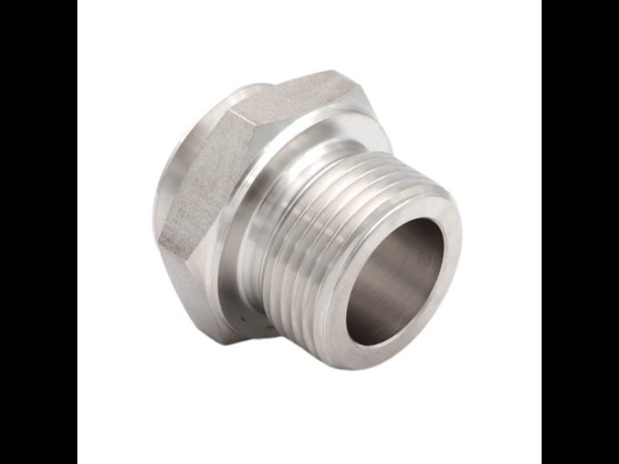 BSP-Nippel von Alfotech zum Schweißen von Faltenbalgschläuchen. Hohe Qualität. Hergestellt aus rostfreiem Stahl AISI 316. Bestellen Sie in unserem Webshop.